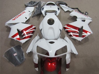Cheapest 2005-2006 White Red Honda CBR600RR Motorcycle Fairing Kit UK