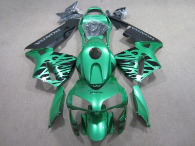 Cheapest 2007-2008 Green Black Honda CBR600RR Motorcycle Fairings Kit UK