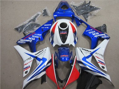 Cheapest 2007-2008 Blue White Red HRC Honda CBR600RR Motorcycle Fairing UK