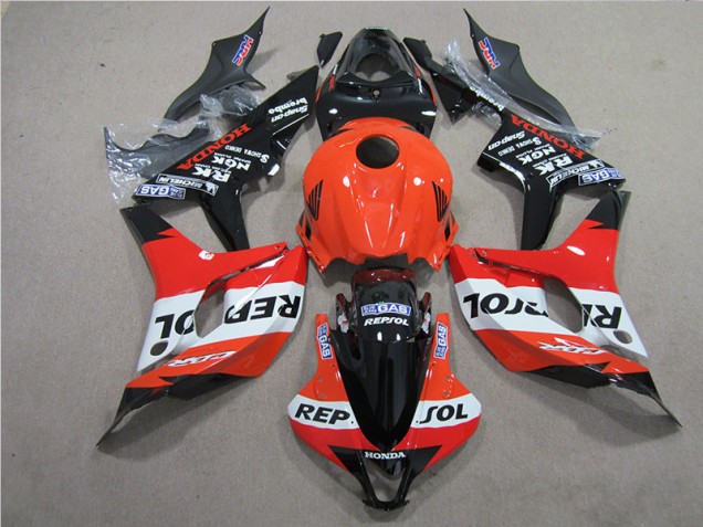 Cheapest 2007-2008 Orange Black Repsol Honda CBR600RR Bike Fairing Kit UK Cheapest 2007-2008 Orange Black Repsol Honda CBR600RR Bike Fairing Kit UK