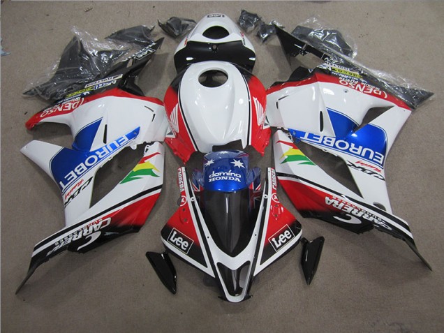 Cheapest 2009-2012 Blue White EUROBET Lee Honda CBR600RR Motorcycle Fairing UK Cheapest 2009-2012 Blue White EUROBET Lee Honda CBR600RR Motorcycle Fairing UK