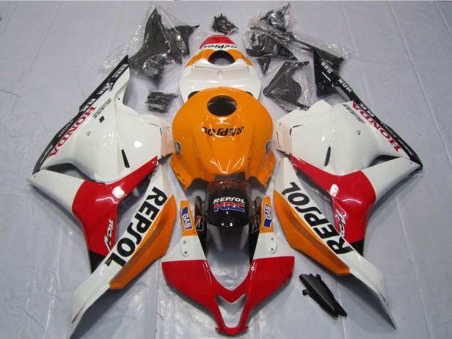 Cheapest 2009-2012 White Orange Black Repsol Honda CBR600RR Motorcycle Fairing Kit UK Cheapest 2009-2012 White Orange Black Repsol Honda CBR600RR Motorcycle Fairing Kit UK