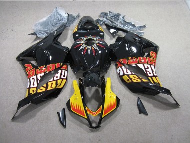 Cheapest 2009-2012 Black Yellow Honda CBR600RR Replacement Motorcycle Fairings UK
