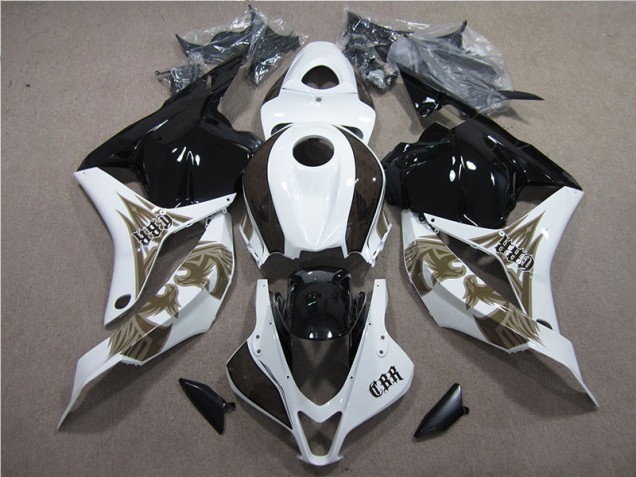 Cheapest 2009-2012 Black White Honda CBR600RR Bike Fairing Kit UK