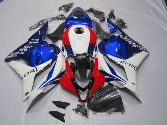 Cheapest 2009-2012 White Blue Red DREAM Honda CBR600RR Motor Fairings UK