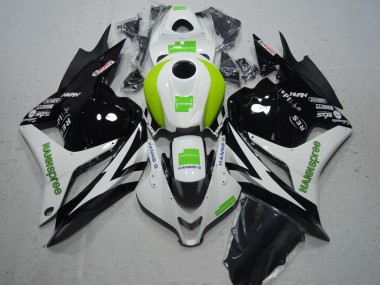 Cheapest 2009-2012 Black White Green Hannspree Honda CBR600RR Moto Fairings UK