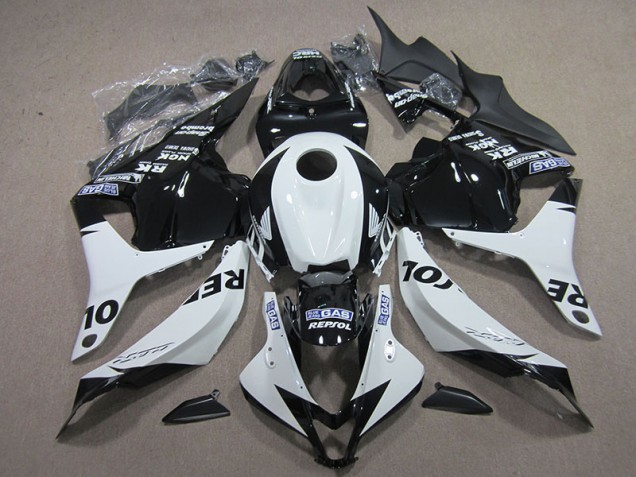 Cheapest 2009-2012 Black White Repsol Honda CBR600RR Motorcycle Replacement Fairings UK