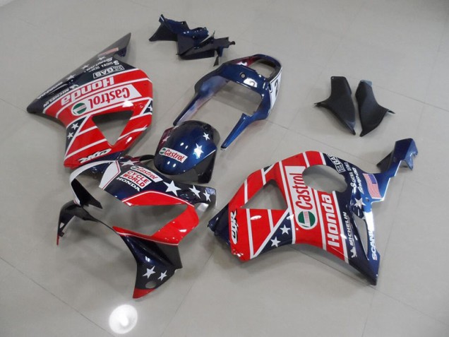Cheapest 2002-2003 Blue Red Cycle World Castrol Honda CBR900RR 954 Motorcycle Fairing Kit UK Cheapest 2002-2003 Blue Red Cycle World Castrol Honda CBR900RR 954 Motorcycle Fairing Kit UK