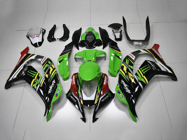 Cheapest 2016-2019 Green Black Red Ninja Monster Kawasaki ZX10R Motorbike Fairings UK Cheapest 2016-2019 Green Black Red Ninja Monster Kawasaki ZX10R Motorbike Fairings UK