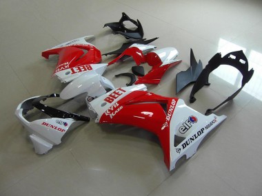 Cheapest 2008-2012 Red White BEET Kawasaki ZX250R Motor Fairings UK