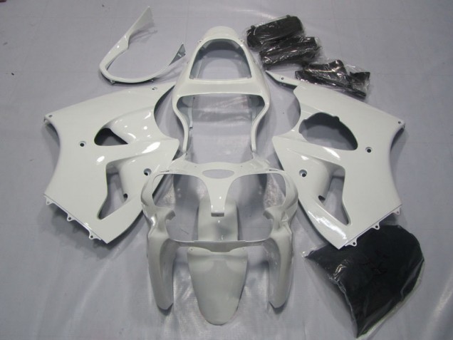Cheapest 2000-2002 White Kawasaki ZX6R Bike Fairing Kit UK Cheapest 2000-2002 White Kawasaki ZX6R Bike Fairing Kit UK