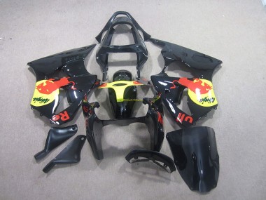 Cheapest 2000-2002 Black Yellow Red Bull Ninja Kawasaki ZX6R Motorcycle Replacement Fairings UK