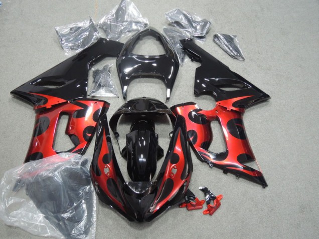 Cheapest 2005-2006 Black Red Kawasaki ZX6R Motorcycle Fairings UK Cheapest 2005-2006 Black Red Kawasaki ZX6R Motorcycle Fairings UK