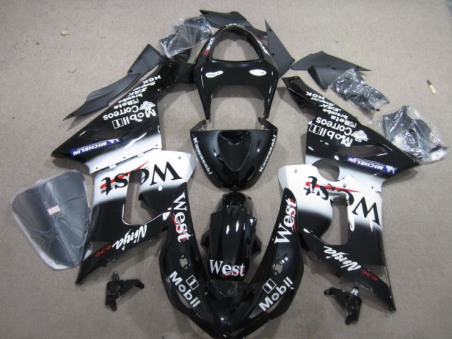 Cheapest 2005-2006 Black West Mobil Ninja 636 Kawasaki ZX6R Motorbike Fairings UK Cheapest 2005-2006 Black West Mobil Ninja 636 Kawasaki ZX6R Motorbike Fairings UK
