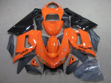 Cheapest 2005-2006 Orange Black Ninja Kawasaki ZX6R Bike Fairing UK