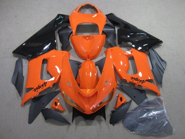 Cheapest 2005-2006 Orange Black Ninja Kawasaki ZX6R Bike Fairing UK Cheapest 2005-2006 Orange Black Ninja Kawasaki ZX6R Bike Fairing UK
