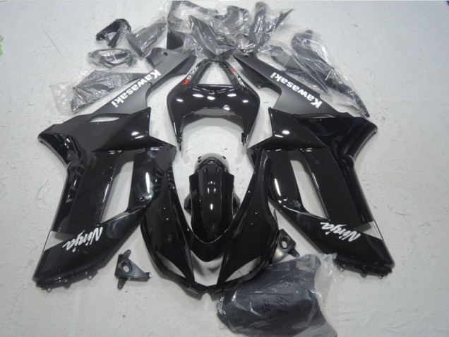 Cheapest 2007-2008 Black White Ninja Kawasaki ZX6R Bike Fairings UK Cheapest 2007-2008 Black White Ninja Kawasaki ZX6R Bike Fairings UK