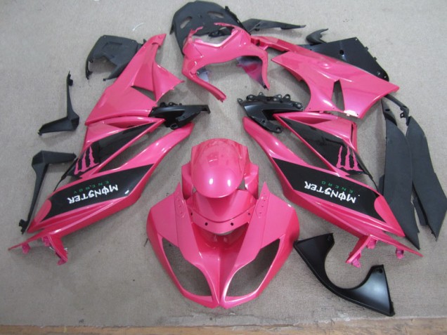 Cheapest 2009-2012 Pink Black Monster Kawasaki ZX6R Motor Fairings UK Cheapest 2009-2012 Pink Black Monster Kawasaki ZX6R Motor Fairings UK