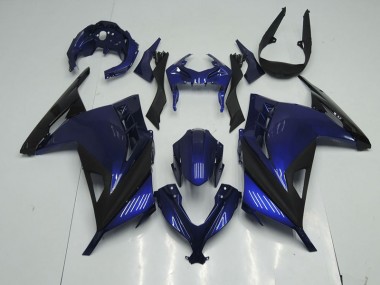 Cheapest 2013-2016 Blue Black Kawasaki ZX300R Motorcyle Fairings UK
