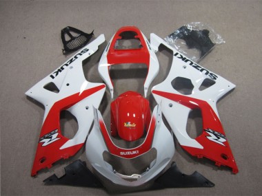 Cheapest 2003-2004 Red White Suzuki GSXR1000 Motorcyle Fairings UK