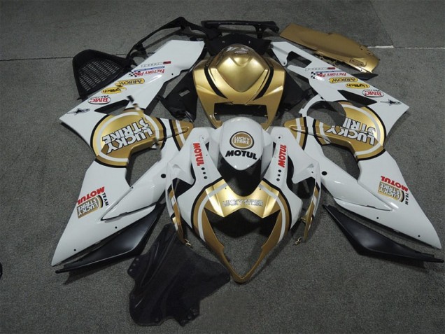 Cheapest 2005-2006 White Gold Lucky Strike Motul Suzuki GSXR1000 Motor Fairings UK Cheapest 2005-2006 White Gold Lucky Strike Motul Suzuki GSXR1000 Motor Fairings UK