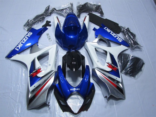 Cheapest 2007-2008 Blue White Suzuki GSXR1000 Bike Fairings UK Cheapest 2007-2008 Blue White Suzuki GSXR1000 Bike Fairings UK