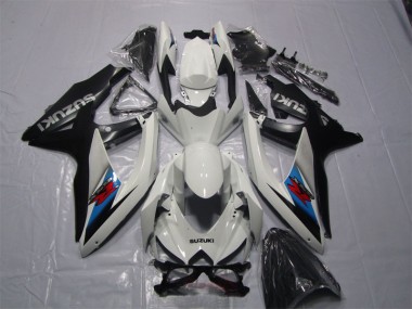 Cheapest 2007-2008 White Black Suzuki GSXR1000 Motor Bike Fairings UK