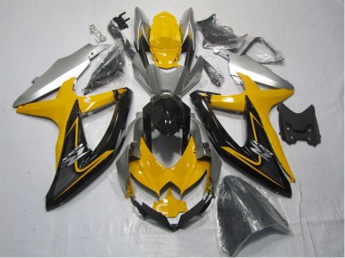 Cheapest 2007-2008 Yellow Black Suzuki GSXR1000 Replacement Motorcycle Fairings UK