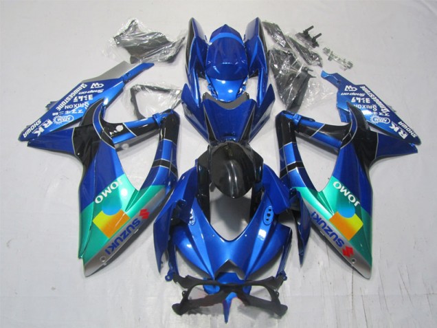 Cheapest 2007-2008 Blue Black Green Jomo Suzuki GSXR1000 Motorcycle Bodywork UK Cheapest 2007-2008 Blue Black Green Jomo Suzuki GSXR1000 Motorcycle Bodywork UK