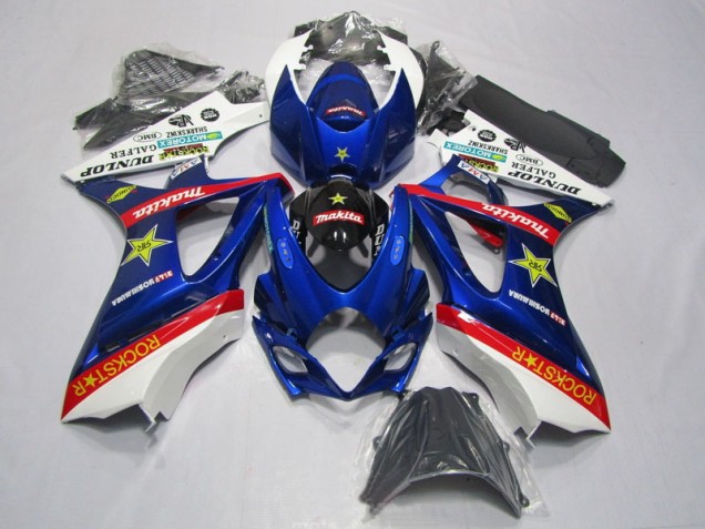 Cheapest 2007-2008 Blue Red Rockstar Suzuki GSXR1000 Motorbike Fairing Kits UK Cheapest 2007-2008 Blue Red Rockstar Suzuki GSXR1000 Motorbike Fairing Kits UK