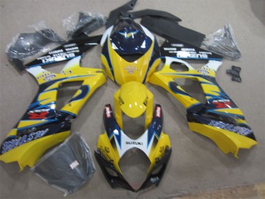 Cheapest 2007-2008 Yellow Blue Suzuki GSXR1000 Replacement Fairings UK