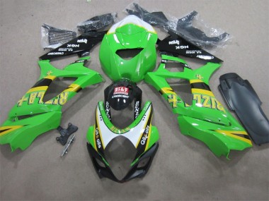 Cheapest 2007-2008 Green Rizla Q8 oils Suzuki GSXR1000 Motorcycle Fairing UK