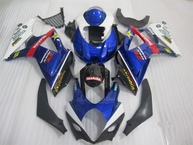 Cheapest 2007-2008 Blue Black Rockstar Suzuki GSXR1000 Bike Fairings UK Cheapest 2007-2008 Blue Black Rockstar Suzuki GSXR1000 Bike Fairings UK