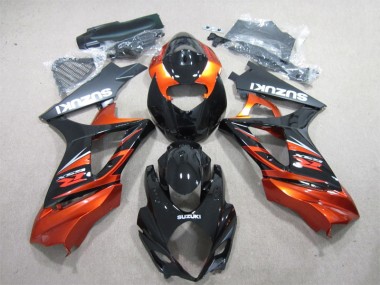 Cheapest 2007-2008 Black Orange Suzuki GSXR1000 Motorbike Fairing UK