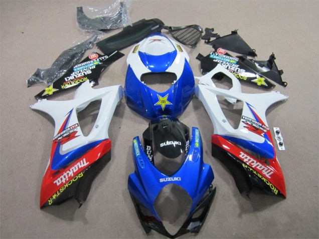 Cheapest 2007-2008 Blue White Rockstar Suzuki GSXR1000 Motorcycle Bodywork UK Cheapest 2007-2008 Blue White Rockstar Suzuki GSXR1000 Motorcycle Bodywork UK