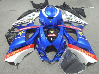 Cheapest 2007-2008 Blue Rockstar Suzuki GSXR1000 Motorcycle Fairings Kits UK