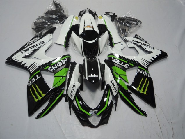 Cheapest 2009-2016 Black White Green Monster Pizzoli Suzuki GSXR1000 Moto Fairings UK Cheapest 2009-2016 Black White Green Monster Pizzoli Suzuki GSXR1000 Moto Fairings UK