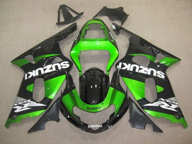 Cheapest 2001-2003 Black Green Suzuki GSXR600 Motorbike Fairing UK