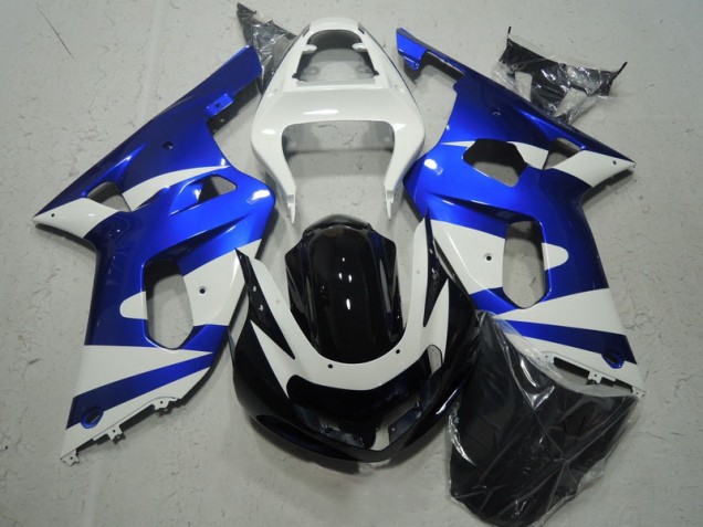 Cheapest 2001-2003 White Blue Suzuki GSXR600 Motorcycle Fairing Kit UK