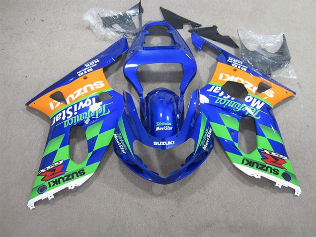 Cheapest 2001-2003 Blue Green Telefumia Movistar Suzuki GSXR600 Motorcycle Bodywork UK Cheapest 2001-2003 Blue Green Telefumia Movistar Suzuki GSXR600 Motorcycle Bodywork UK