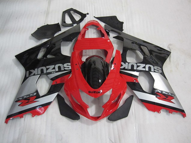 Cheapest 2004-2005 Red Black Silver Suzuki GSXR600 Motorcyle Fairings UK Cheapest 2004-2005 Red Black Silver Suzuki GSXR600 Motorcyle Fairings UK
