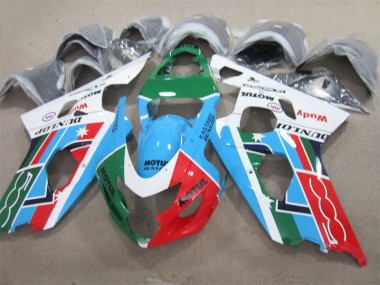 Cheapest 2004-2005 Blue Green Red Motul Suzuki GSXR600 Motorcycle Fairing UK