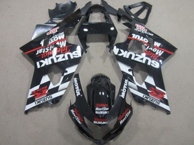 Cheapest 2004-2005 Black Red Telefumia Movistar Suzuki GSXR600 Motorbike Fairing UK