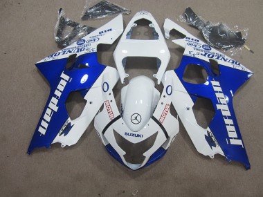 Cheapest 2004-2005 White Blue Motul Suzuki GSXR600 Motorbike Fairing UK