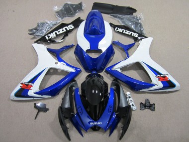 Cheapest 2006-2007 Blue White Suzuki GSXR600 Motorbike Fairings UK