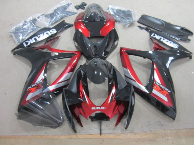 Cheapest 2006-2007 Black Red Suzuki GSXR600 Motorcycle Fairing Kits UK Cheapest 2006-2007 Black Red Suzuki GSXR600 Motorcycle Fairing Kits UK