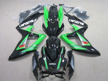 Cheapest 2006-2007 Black Green Suzuki GSXR600 Bike Fairings UK