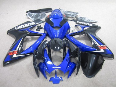 Cheapest 2006-2007 Black Blue Suzuki GSXR600 Motorcycle Fairings Kit UK