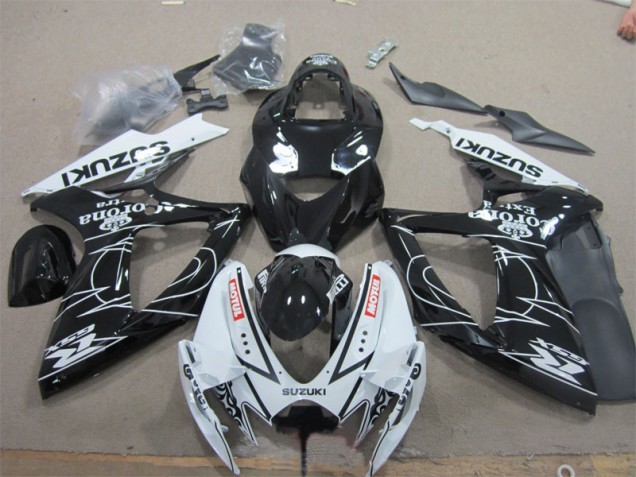 Cheapest 2006-2007 Black White Corona Extra Motul Suzuki GSXR600 Motorcycle Fairings UK Cheapest 2006-2007 Black White Corona Extra Motul Suzuki GSXR600 Motorcycle Fairings UK