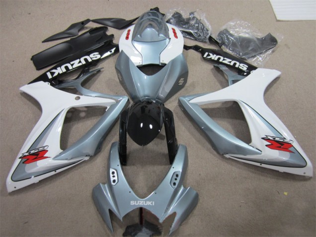 Cheapest 2006-2007 White Grey Suzuki GSXR600 Motorbike Fairings UK Cheapest 2006-2007 White Grey Suzuki GSXR600 Motorbike Fairings UK